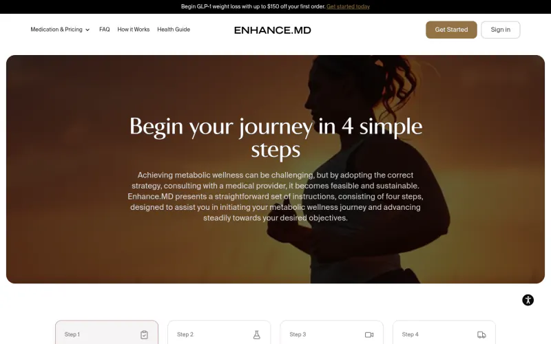 Enhance MD website screenshot