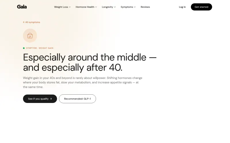 Gala Health website screenshot