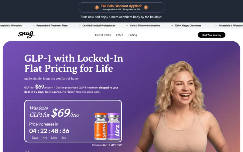 SnagRx home page screenshot