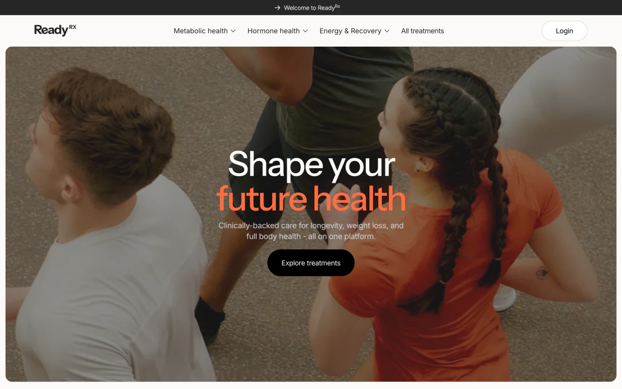 ReadyRx homepage